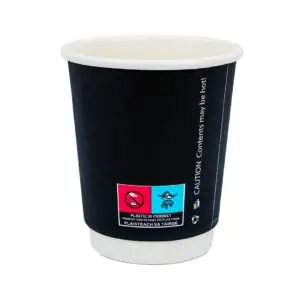 8oz Black Recyclable Cup PM3645 copy