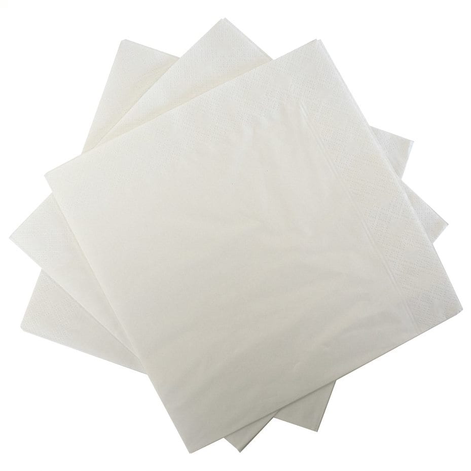 Buy White Napkin 40cm 3 ply Online - Takeaway Packaging