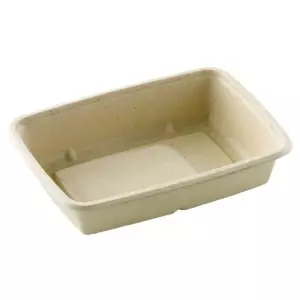 1050ml Rectangular Containers Bagasse Compostable Food Packaging SA2008 copy