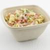 Bagasse Square Bowl (500ml) full of pasta salad