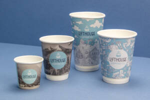 Lifthouse printed cups