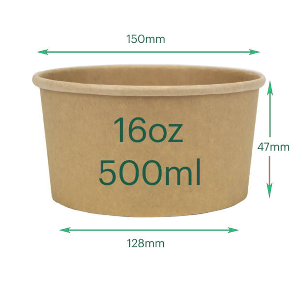 Bioplastic Eco Bowl (16oz) | Takeaway Packaging