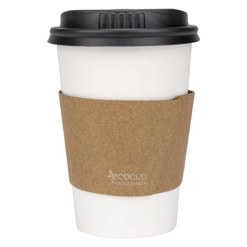 Buy Kraft Cup Sleeve fits 80mm cups Online | Takeaway Packaging