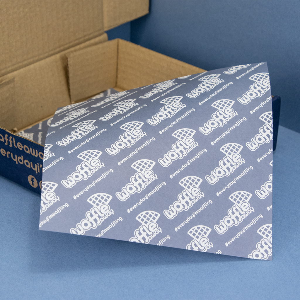 Waffle Away Branded Greaseproof paper