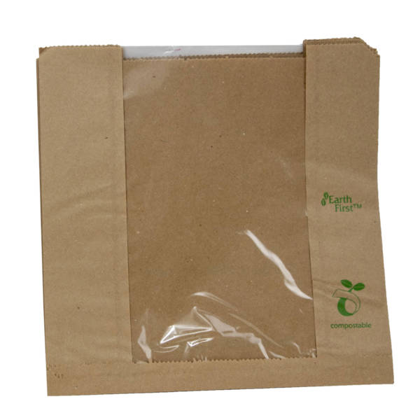 10inch Compostable Sandwich Bag with Window Food Packaging SB10 copy