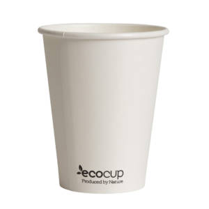 12oz White Biodegradable Eco Cup 90mm Single Wall EW1060