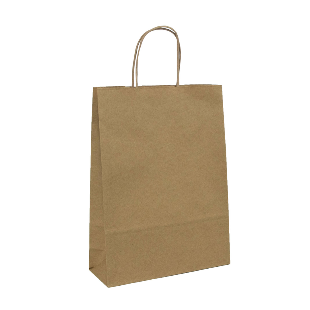 230x90x250mm Twisted Handle Paper Bag Compostable Bags TWH1 copy
