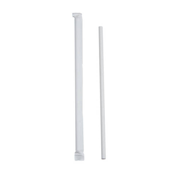 6mm Diameter White Wrapped Compostable Paper Straw TP4038 copy