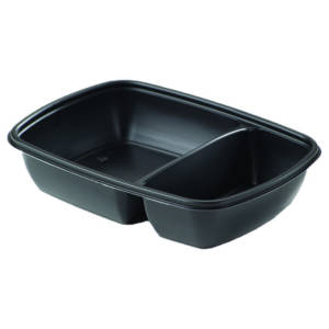 900ml Fastpac 2 Compartment Tray Microwavable Container SA4074 copy