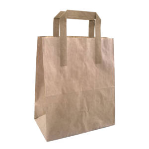 Medium 9x10 Kraft SOS Paper Bag Compostable SOSB2 copy