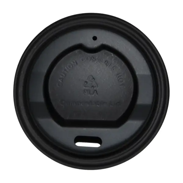 4oz Black Biodegradable Eco Coffee Cup Lid 62mm EW1075 copy